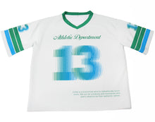 Load image into Gallery viewer, Off White Green/Blue Jersey

