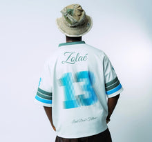 Load image into Gallery viewer, Off White Green/Blue Jersey
